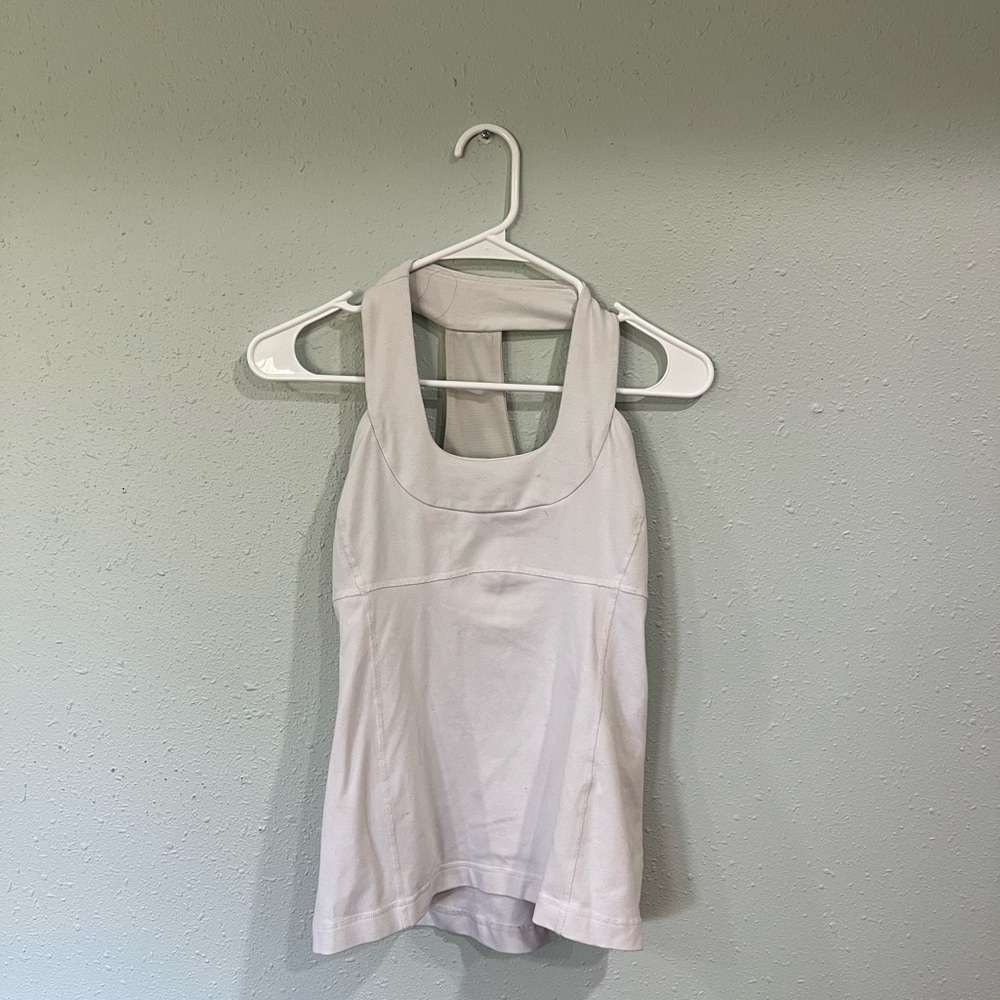 White Fitted Cut Out Sleeveless Tank Top